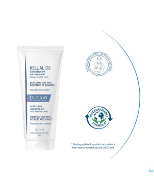 Ducray kelual ds gel nettoyant a/squam 200ml nf