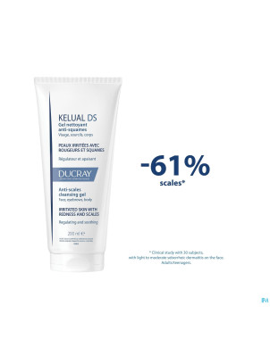 Ducray kelual ds gel nettoyant a/squam 200ml nf