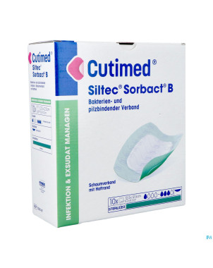 Cutimed siltec sorbact b 12,5x12,5cm 10