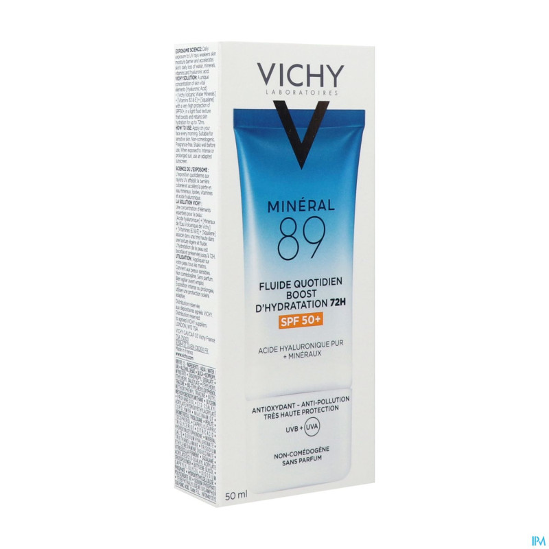 Vichy mineral 89 fluide hydratation spf50+ 50ml