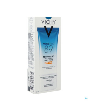 Vichy mineral 89 fluide hydratation spf50+ 50ml