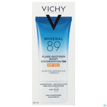 Vichy mineral 89 fluide hydratation spf50+ 50ml