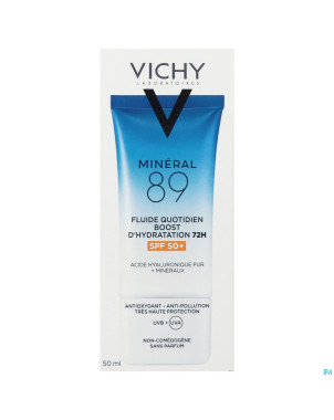 Vichy mineral 89 fluide hydratation spf50+ 50ml