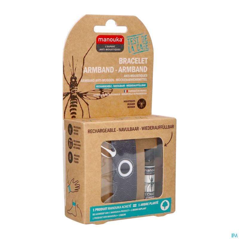 Manouka bracelet a/moustiques silver