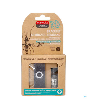 Manouka bracelet a/moustiques silver