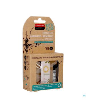 Manouka bracelet a/moustiques floral