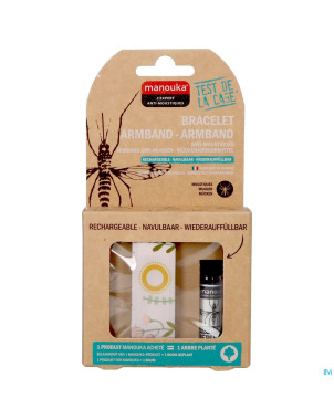 Manouka bracelet a/moustiques floral