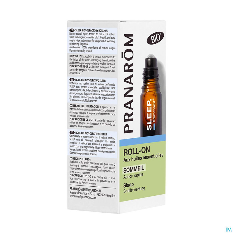 Pranarom aromaboost sleep roller bio 5ml