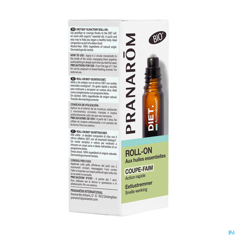 Pranarom aromaboost detox roller bio 5ml