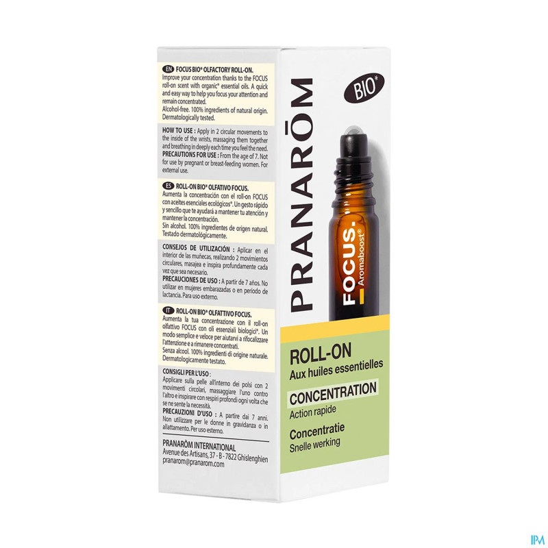 Pranarom aromaboost focus roller  bio 5ml
