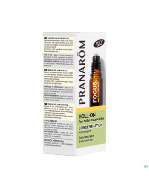 Pranarom aromaboost focus roller  bio 5ml