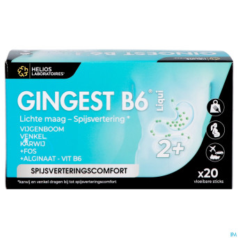 Gingest b6 liqui sticks 20x15ml