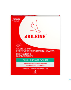 Akileine galets bain efferv.revitalisants 6x20g