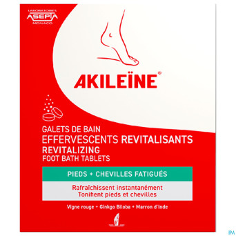 Akileine galets bain efferv.revitalisants 6x20g