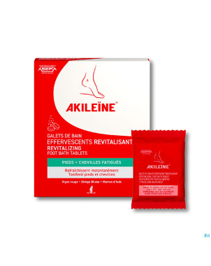 Akileine galets bain efferv.revitalisants 6x20g
