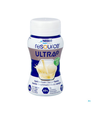 Resource ultra+ saveur vanille 4x125ml nf