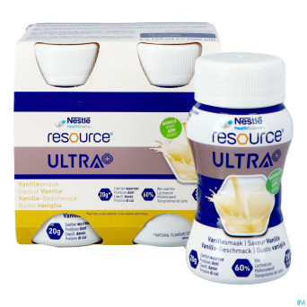 Resource ultra+ saveur vanille 4x125ml nf