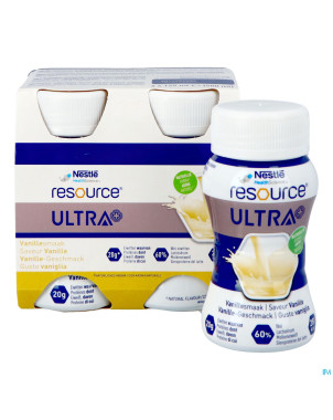 Resource ultra+ saveur vanille 4x125ml nf