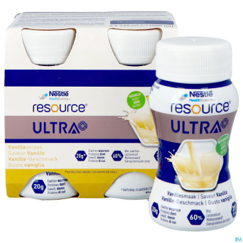Resource ultra+ saveur vanille 4x125ml nf