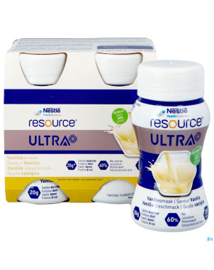 Resource ultra+ saveur vanille 4x125ml nf