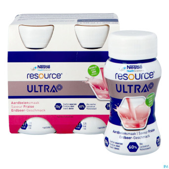 Resource ultra+ saveur fraise 4x125ml