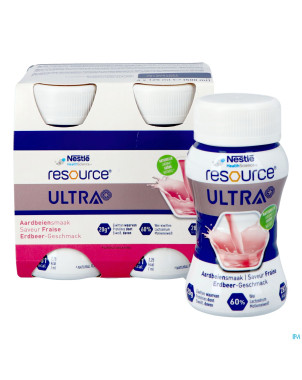 Resource ultra+ saveur fraise 4x125ml