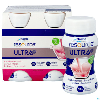 Resource ultra+ saveur fraise 4x125ml