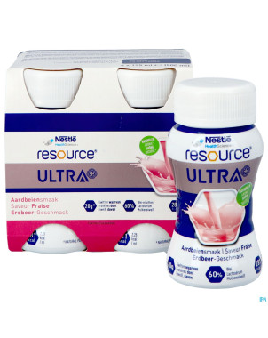 Resource ultra+ saveur fraise 4x125ml