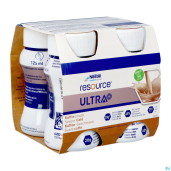 Resource ultra+ saveur cafe 4x125ml nf