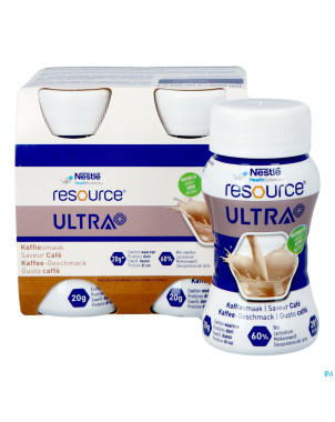 Resource ultra+ saveur cafe 4x125ml nf