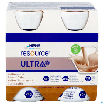 Resource ultra+ saveur cafe 4x125ml nf