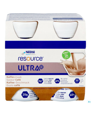 Resource ultra+ saveur cafe 4x125ml nf
