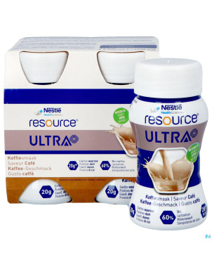 Resource ultra+ saveur cafe 4x125ml nf