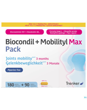 Biocondil+mobilityl max pack comp 180+comp 90 nf