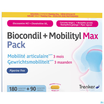Biocondil+mobilityl max pack comp 180+comp 90 nf