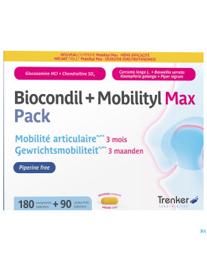 Biocondil+mobilityl max pack comp 180+comp 90 nf