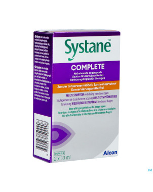 Systane complete gtt ocul. s/conserv.twinpk 2x10ml