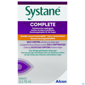 Systane complete gtt ocul. s/conserv.twinpk 2x10ml