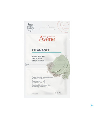 Avene cleanance masque detox 2x6ml