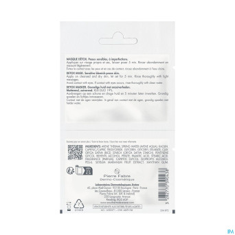 Avene cleanance masque detox 2x6ml
