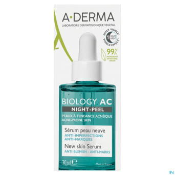 Aderma biology ac night peel serum a/imperf.  30ml
