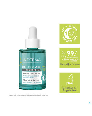 Aderma biology ac night peel serum a/imperf.  30ml