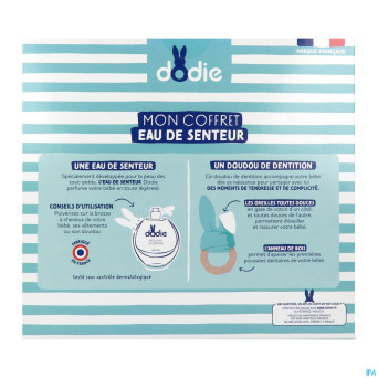 Dodie coffret eau senteur 50ml + doudou vert