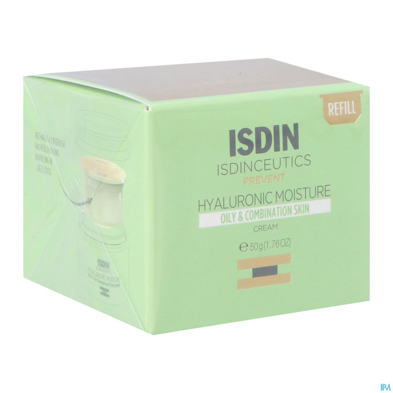 Isdinceutics hyaluronic hydra comb/oily recharg50g