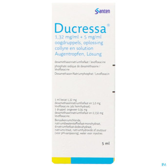 Ducressa 1,32mg/ml-5mg/ml collyre sol fl 5ml