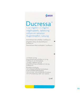 Ducressa 1,32mg/ml-5mg/ml collyre sol fl 5ml