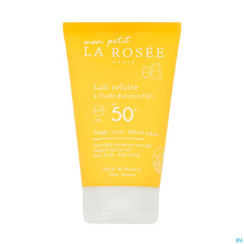 La rosee bb lait solaire spf50+ abricot bio 125ml