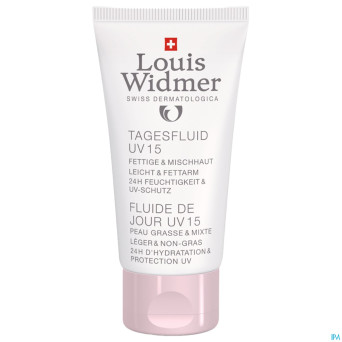 Widmer fluide jour uv15 parf tube 50ml