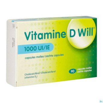 Vitamine d will 1000ui caps molle 90