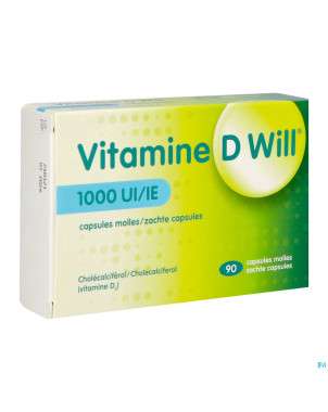 Vitamine d will 1000ui caps molle 90